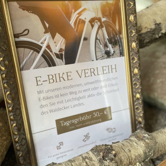 Werbung E-Bike-Verleih